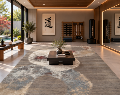 Modern Designer Hand-Knotted wool and silk Rug 365x272 cm | Rug# 32224