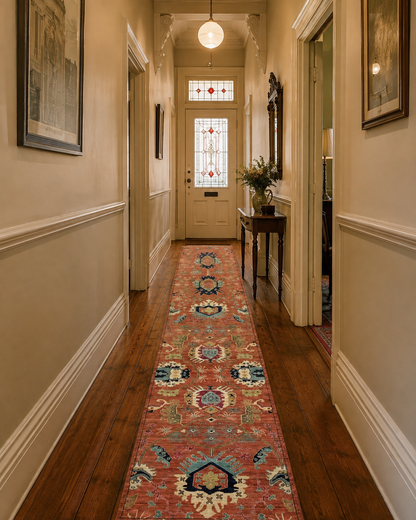 Traditional Geometric Hall Runner 533x73 cm | Rug# 26888