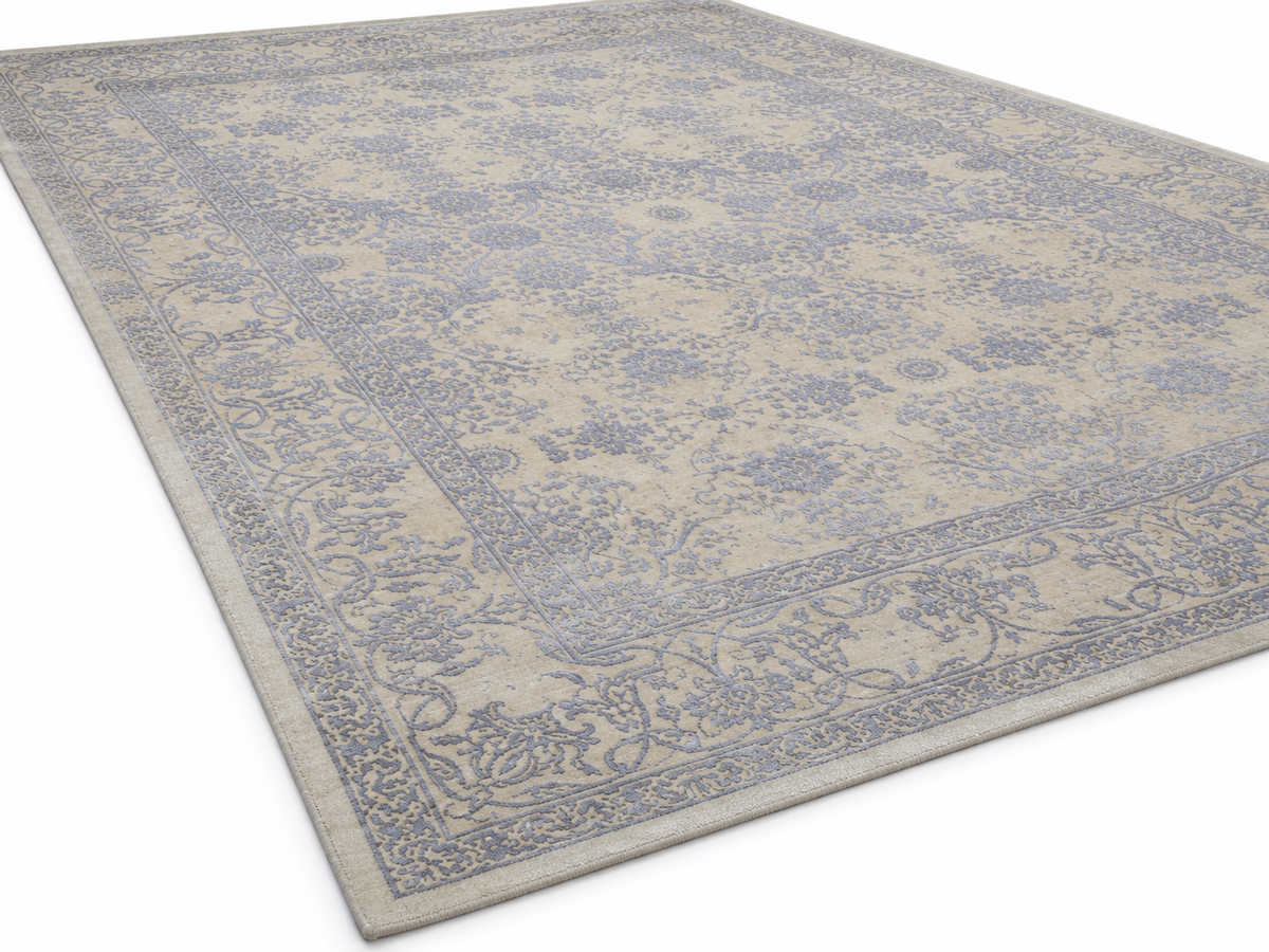 Transitional Classic Wool and Tencel Rug 365×276 cm | Rug# 32653