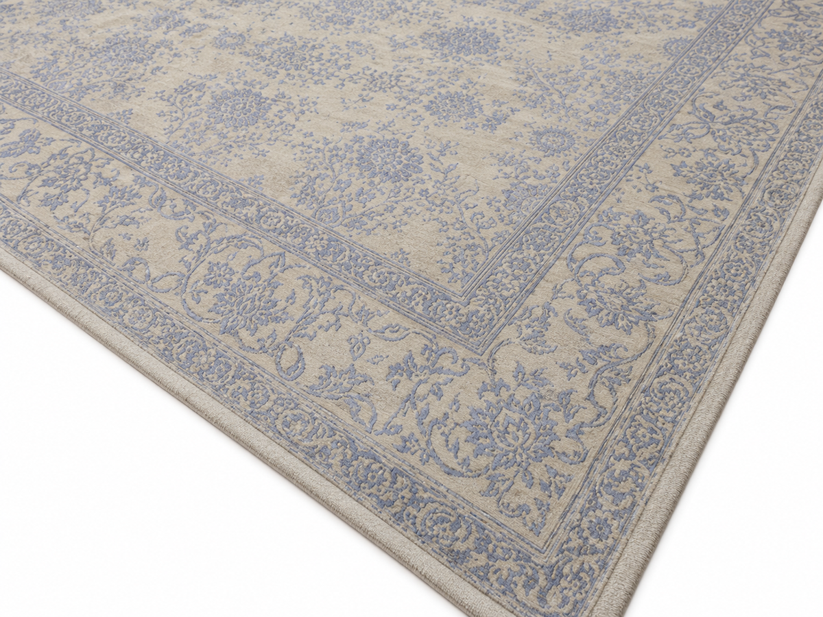Transitional Classic Wool and Tencel Rug 365×276 cm | Rug# 32653
