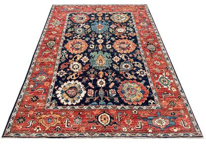 Turkmen weave Afghan , 17th century Safavid design  191x136cm | Rug# 27268