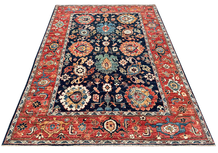Turkmen weave Afghan , 17th century Safavid design  191x136cm | Rug# 27268