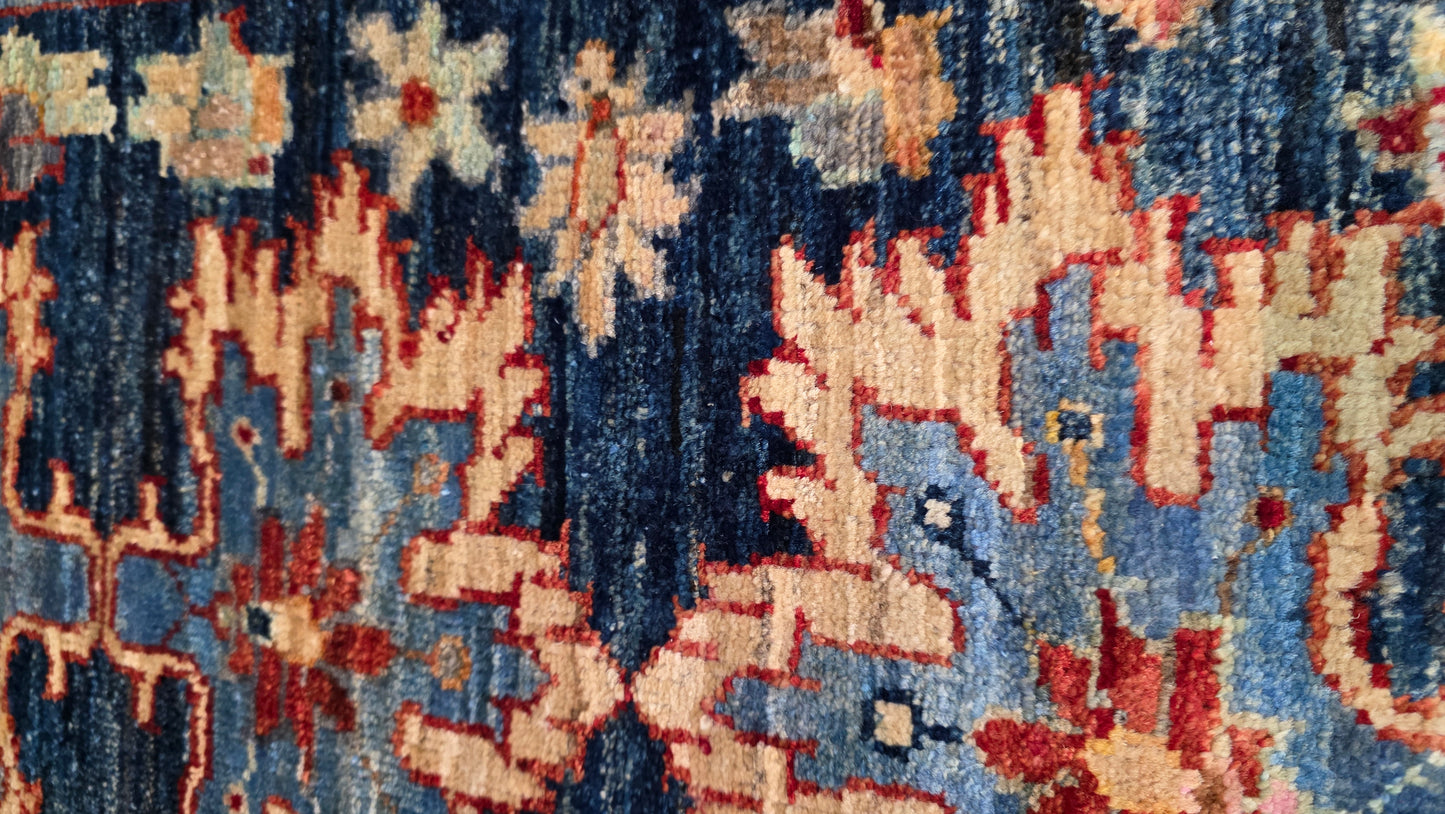 Turkmen-weave sampler rug, wool pile, HSW, Afghan 89x59cm | Rug# 27388