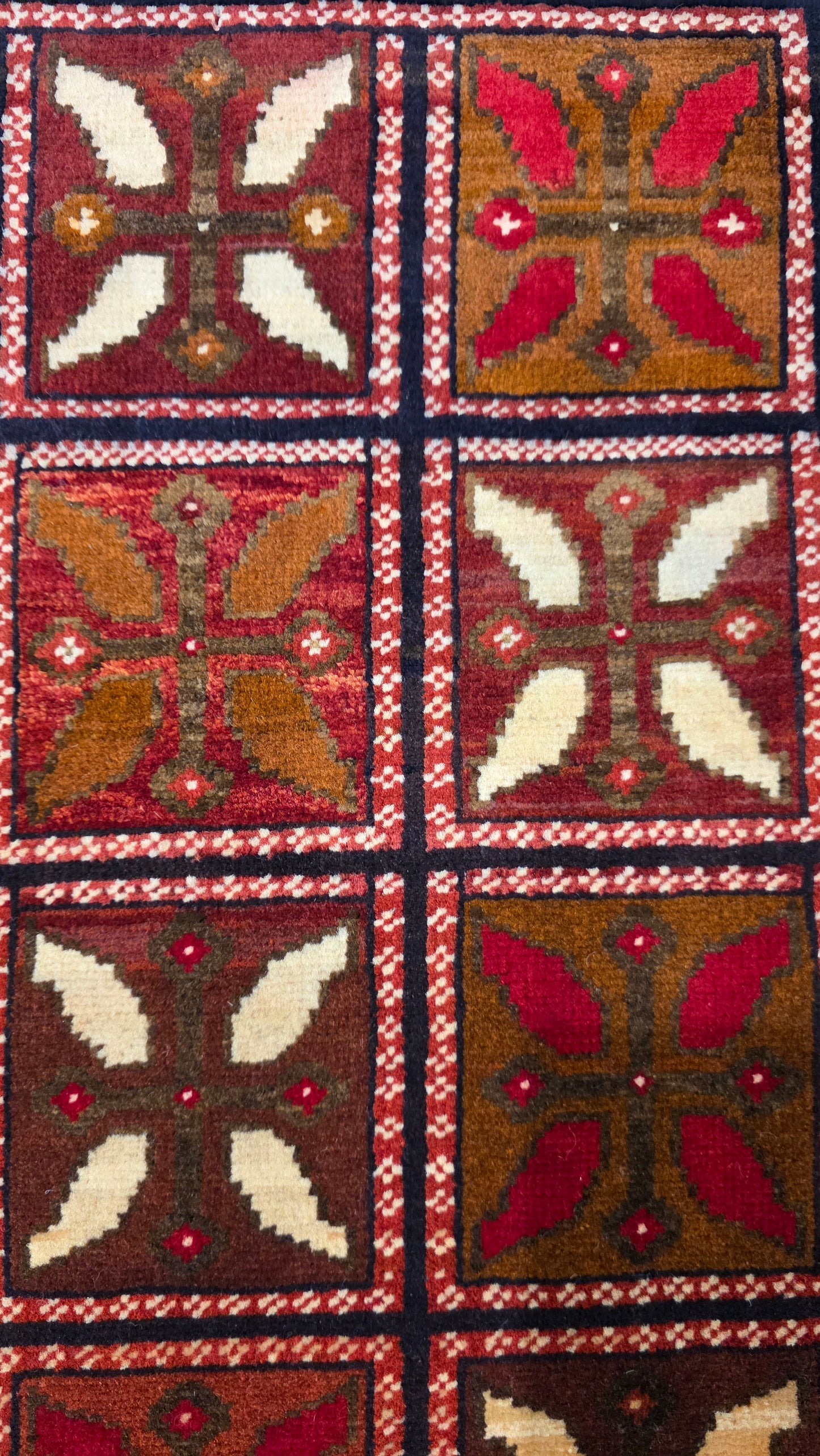 Turkmen sampler rug, wool pile, Afghan 60x40cm | Rug# 27359 (sold)