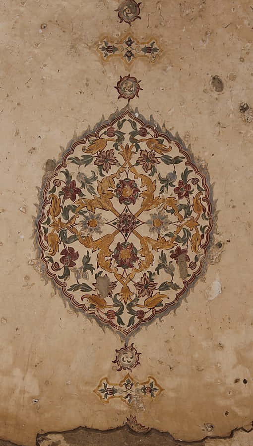 Mughal_Patterns_inside_Hiran_minar