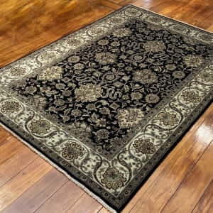 Rug# 16386, Superfine Jaipur, 19th c Tabriz dsn, Nz wool pile, very durable, India, size 270x185 cm, RRP $4500, on special $1750