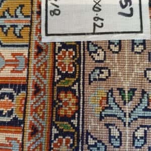 Rug# 23857, very fine Kashmir silk, total 320,000 knots, Mogul prayer design , size 87x62 cm, RRP$2400, on special $800