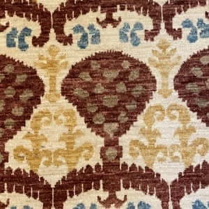 Rug# 23942, Afghan Turkaman weave Ikat design, HSW, V.D, inspired by Luke Irwin desinger rugs, size 299x86 cm RRP $2500, Special $900 (3)