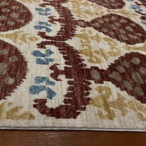 Rug# 23942, Afghan Turkaman weave Ikat design, HSW, V.D, inspired by Luke Irwin desinger rugs, size 299x86 cm RRP $2500, Special $900 (4)