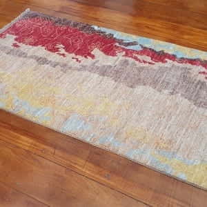 Rug# 24020, Afghan Turkaman weave Varegeh or sample carpet, rare, size 134x73 cm, RRP$900, on special $300 (6)