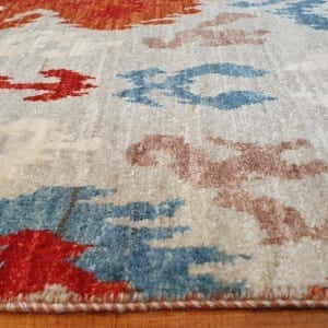 Rug# 24256, Afghan Turkaman weave, modern design, Size155x101cm, RRP$1500, on special $450 (4)