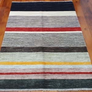 Rug# 25047, Afghan Turkaman weave, modern design, Size 185x125 cm, RRP$2000, on special $650 (2)