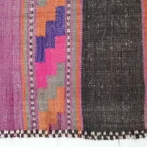 Rug# 25176, Old Afghan Balouch Nomadic bedding cover, all wool kilim rug, size 344x137 cm RRP $2000, on special $600 (2)