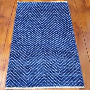 Rug# 25768, Afghan Turkaman weave Varegeh or sample carpet, rare, size 118x71 cm, RRP$600, on special $200 (2)