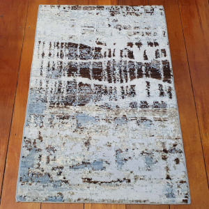 Rug# 25785, Afghan Turkaman weave Varegeh or sample carpet, wool and silk, size 90x60 cm, RRP$600, on special $200 (2)