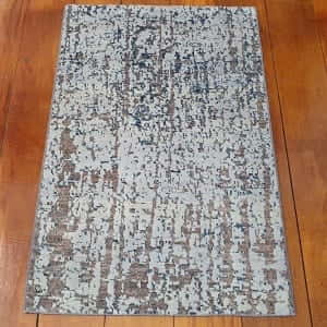 Rug# 25788, Afghan Turkaman weave Varegeh or sample carpet, wool and silk, size 90x60 cm, RRP$600, on special $200 (2)