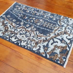 Rug# 25791, Afghan Turkaman weave Varegeh or sample carpet, wool and silk, size 90x60 cm, RRP$600, on special $200 (3)