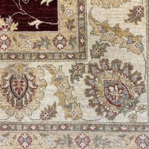 Rug# 22142, Afghan Turkaman weave , 19th c Ziegler design, hand spun wool, vegetable dyes, size 372x283 cm (3)