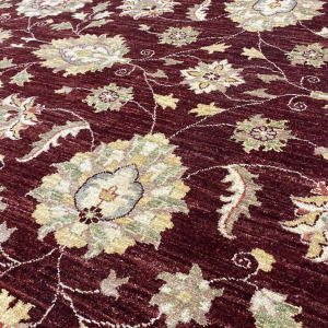 Rug# 22142, Afghan Turkaman weave , 19th c Ziegler design, hand spun wool, vegetable dyes, size 372x283 cm (5)