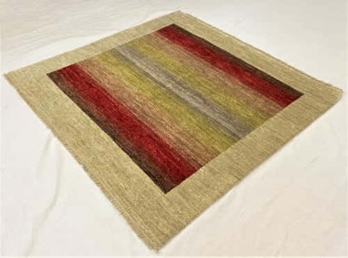 Rug# 22168, Afghan Turkaman weave Gabbeh in custom made modern design , size 158x152 cm (2)
