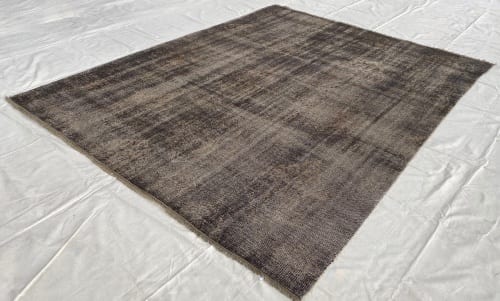 Rug# 23711 hand knotted distressed and transitional design modern rug, India, size 299x235 cm (4)