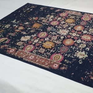 Rug# 25705, Peshawar Turkaman weave, modern concept of an Erased classic dsn, HSW, size 308x245 cm, RR $6600, on special $2400 (3)