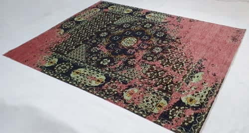 Rug# 25779, Peshawar Turkaman weave, modern concept of an Erased classic dsn, HSW, size 310x245 cm, RR $6600, on special $2400 (2)