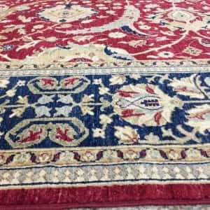 Rug# 26006 , Afghan Turkaman weave, Fine knots, Hand-spun wool pile, inspired by 17th c Kerman design, Size 361x276 cm, RRP $9900, on spesial $4900 (4)