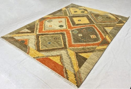 Rug# 30809, Turkish knot Himalyan carpet in antique Ushak design, India, c.2015 , size 235x171 cm, RRP $2000, Special price $600 (3)