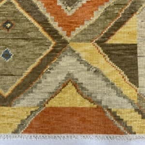 Rug# 30809, Turkish knot Himalyan carpet in antique Ushak design, India, c.2015 , size 235x171 cm, RRP $2000, Special price $600 (4)