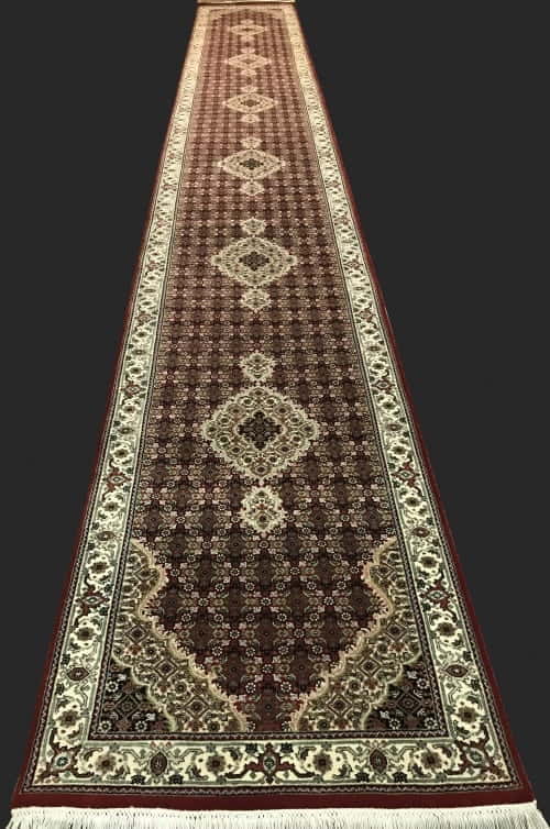Rug# 30834, Indo Tabriz, silk inlay, 606x80 cm