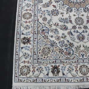 Rug #31009, very fine Amritsar, Nain design inspired, NZ wool and silk pile, 400,000 knots per square metre, India, Size 187x127 cm, $1990 on Special $890 (2)