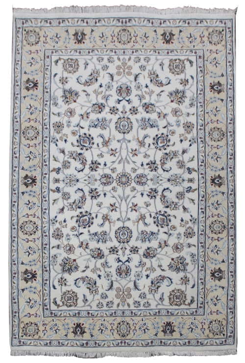 Rug #31028, very fine Amritsar, Nain design inspired, NZ wool and silk pile, 400,000 knots per square metre, India, Size 185x123 cm, $2500 on Special $1000