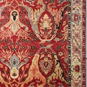 Rug# 31064, Antique Garous inspired, Custom made studio workshop in Agra, Hand-Spun wool pile, India size 301x243 cm , $6000, on special $2490