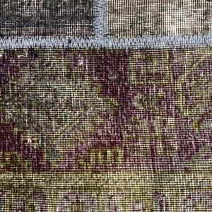 Rug# 7210 A, distressed patchwork modern Persian rug, size 178x173 cm (4)