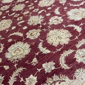 Rug# 9854, Hand knotted Agra, hand spun wool pile, 19th century Sultanabad Zieglar design, size 430x300 cm, RRP $9000, Special Price $2700 GST inclusive (free freight) (5)