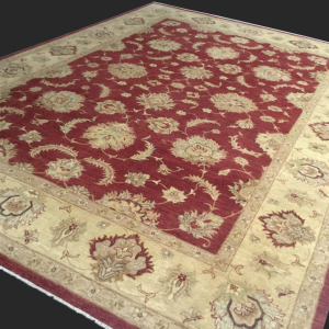 Rug# 9854, Hand knotted Agra, hand spun wool pile, 19th century Sultanabad Zieglar design, size 430x300 cm, RRP $9000, Special Price $2700 GST inclusive (free freight) (6)