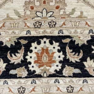 Rug# 24151, custom made quality, hand spun wool pile, vegetable dyes, 19th century Sultanabad Zieglar design, Pakistan, size 493x305 cm (2)