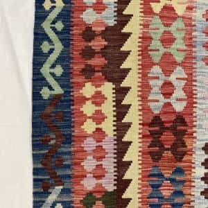 Rug# 24418, Superfine Afghan flatweave Kilim, modern design, veg dyes, size 483x318 cm, RRP $4600, on special $1840 (3)