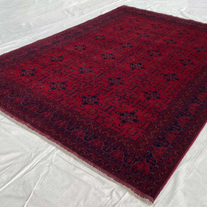 Rug# 25060, Ersari weave Afghan Kondooz, hand wool pile, size 353x246 cm