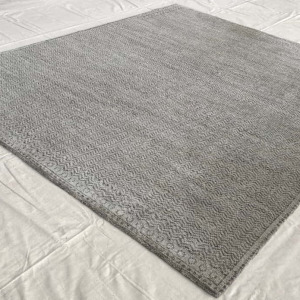 Rug# 30403, Tibitan weave Himalayan modern design rug, inspired by mid century Scandinavian rugs , hand spun wool, India, size 300x245 cm