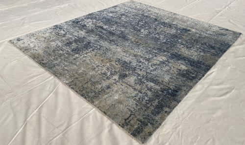 Rug# 30753, Custom made Jaipur carpet, wool and real silk modern designer rug, very durable, India, size 3292x245cm