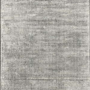 Rug# 30913, Mid century modern design, wool and bamboo silk, hand tuffted, size 180x120 cm