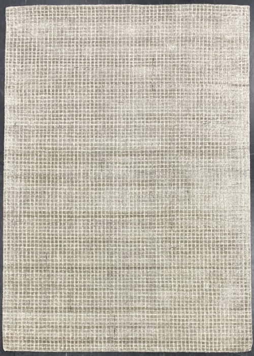 Rug# 30935, Mid century modern design, wool and bamboo silk, hand tuffted, size 180x120 cm