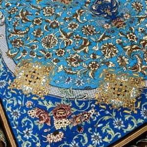 Rug# 7288A, Superfine Caspian silk Qum, circa 2000, 1000,000 KPSQM Persia, signed, size 163x100 cm (4)