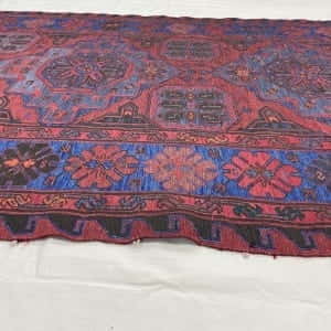 Rug# 98, Antique Caucasian Saumak weave rug, 100% wool, circa 1900, rare, size 402x202cm, RRP $4500, on special $1800 (7)