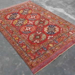 Rug# 25508, Ersari weave Afghan Turkaman, Vegetable dyes, size 208x153 cm (5)