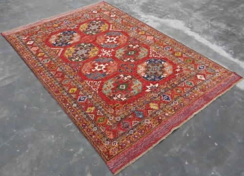 Rug# 25508, Ersari weave Afghan Turkaman, Vegetable dyes, size 208x153 cm (5)