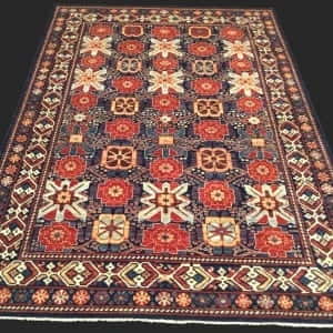 Rug# 26036, Afghan Turkakan weave, 19th c Kurdi- varamin inspired, HSW, veg dyes, size 269x187 cm