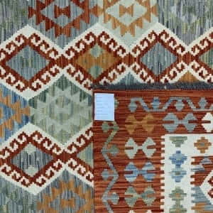 Rug# 26080, Afghan maimaneh Kilim, Qazni wool & vegetable dyes, Size 292x213 cm (2)